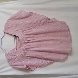 X-Small BeachLunchLounge Striped Top w/Butterfly Sleeves